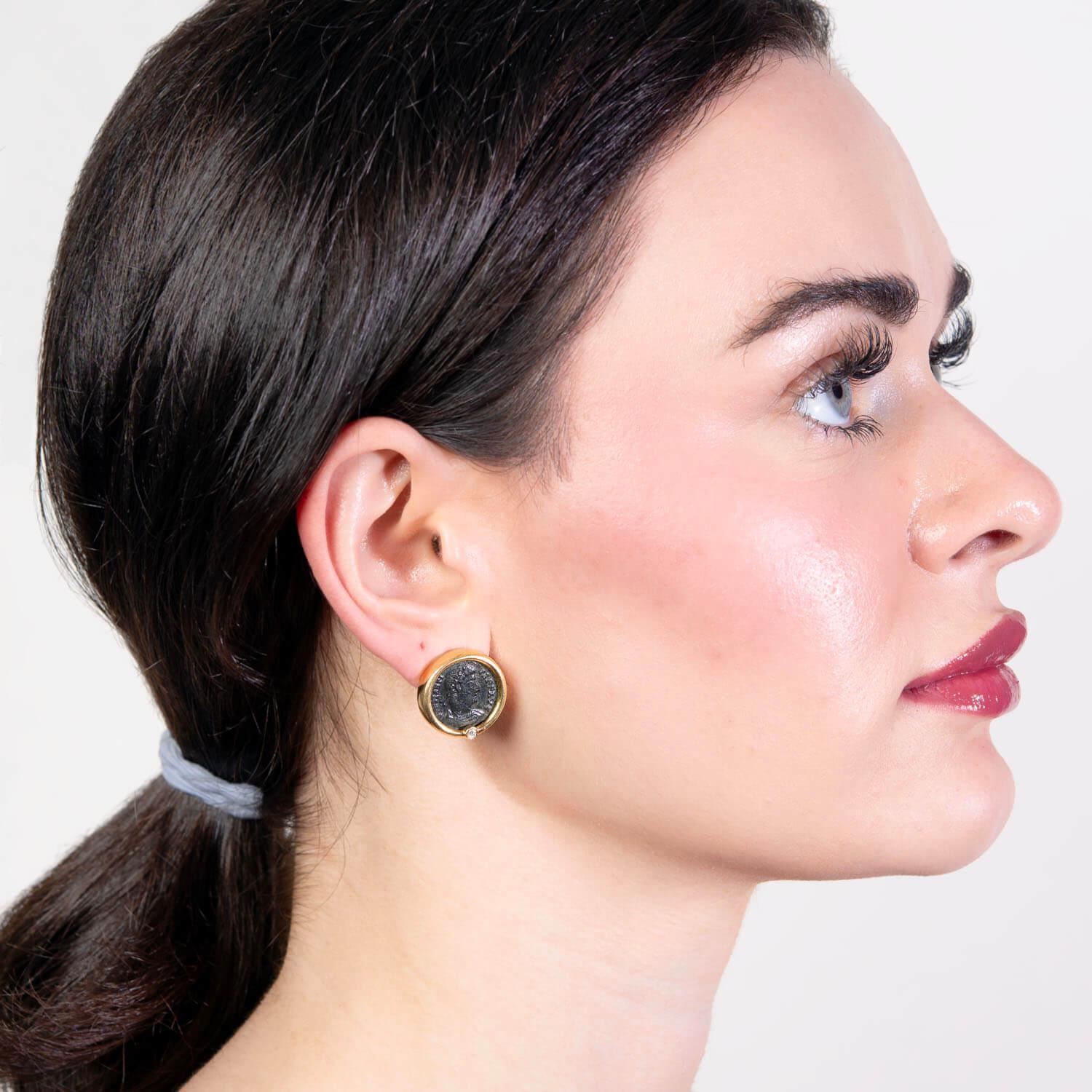 Pendientes de monedas romanas 