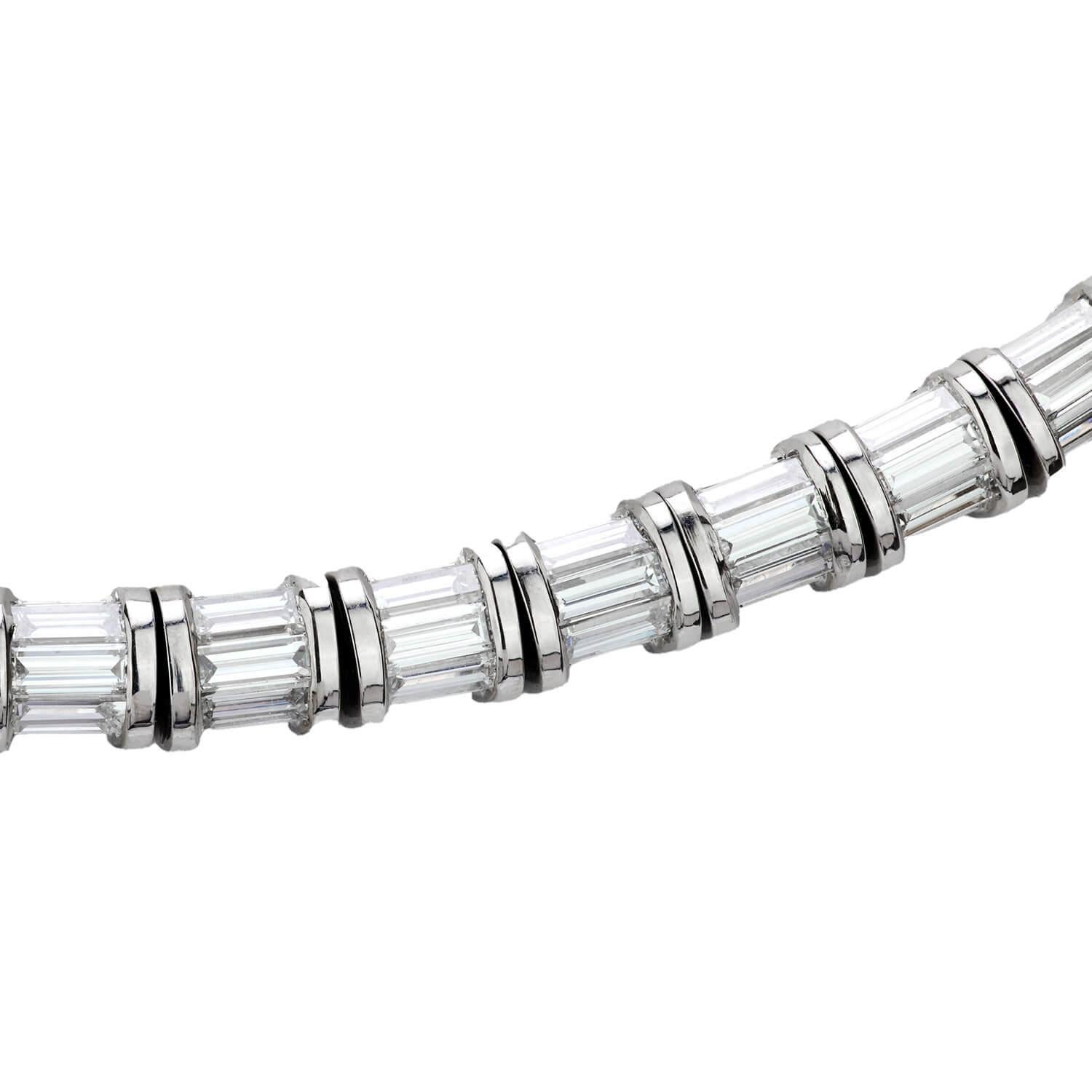 Moderne Collier Riviera italien 18 carats en vente