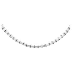 Estate Italian 18k Diamond Riviera Necklace