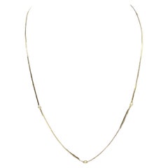 Collana d'oro Estate Italian Fashion in oro giallo 14kt - Lunghezza 15", 1,2 grammi