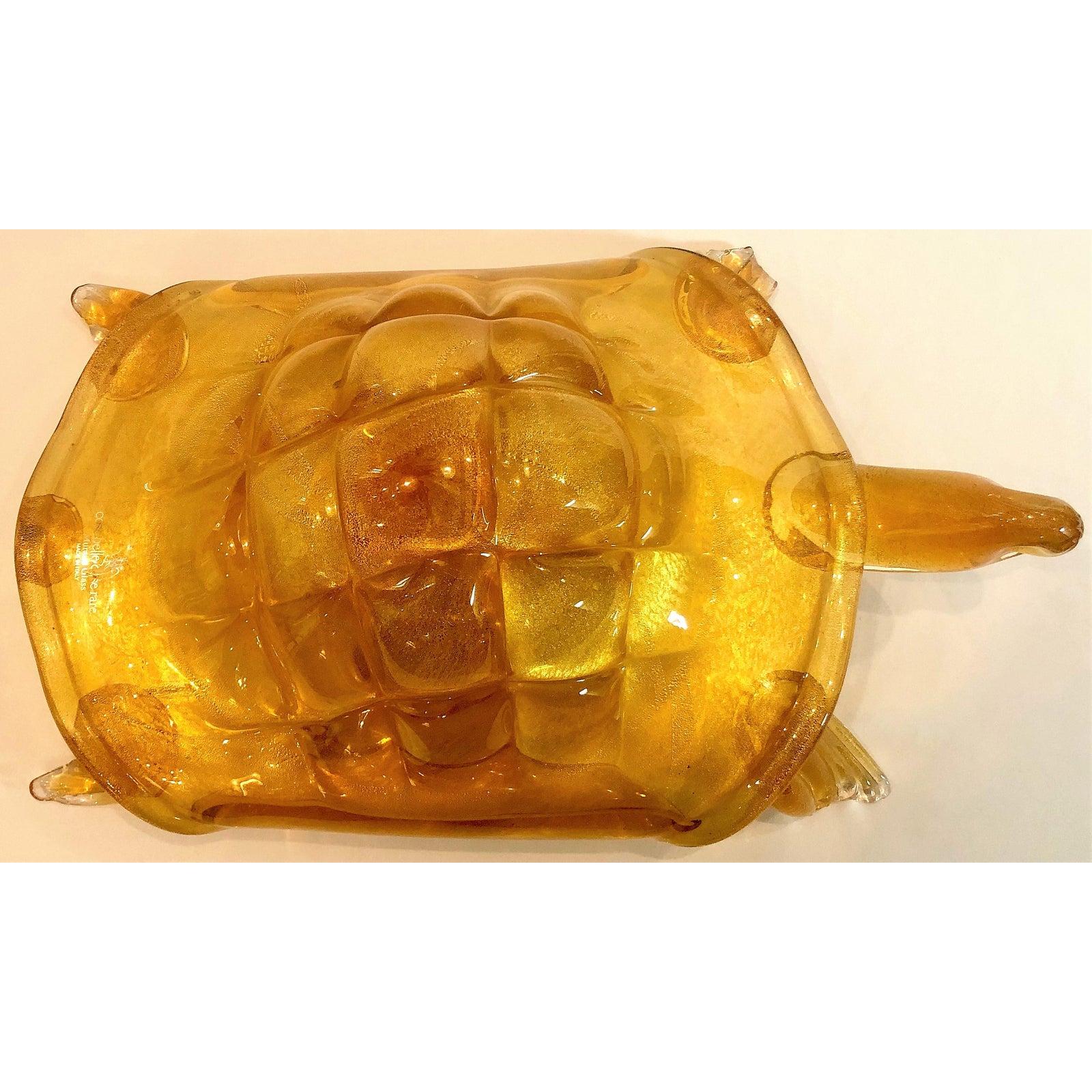 Estate Italian Murano Glass Turtle In Good Condition For Sale In New Orleans, LA