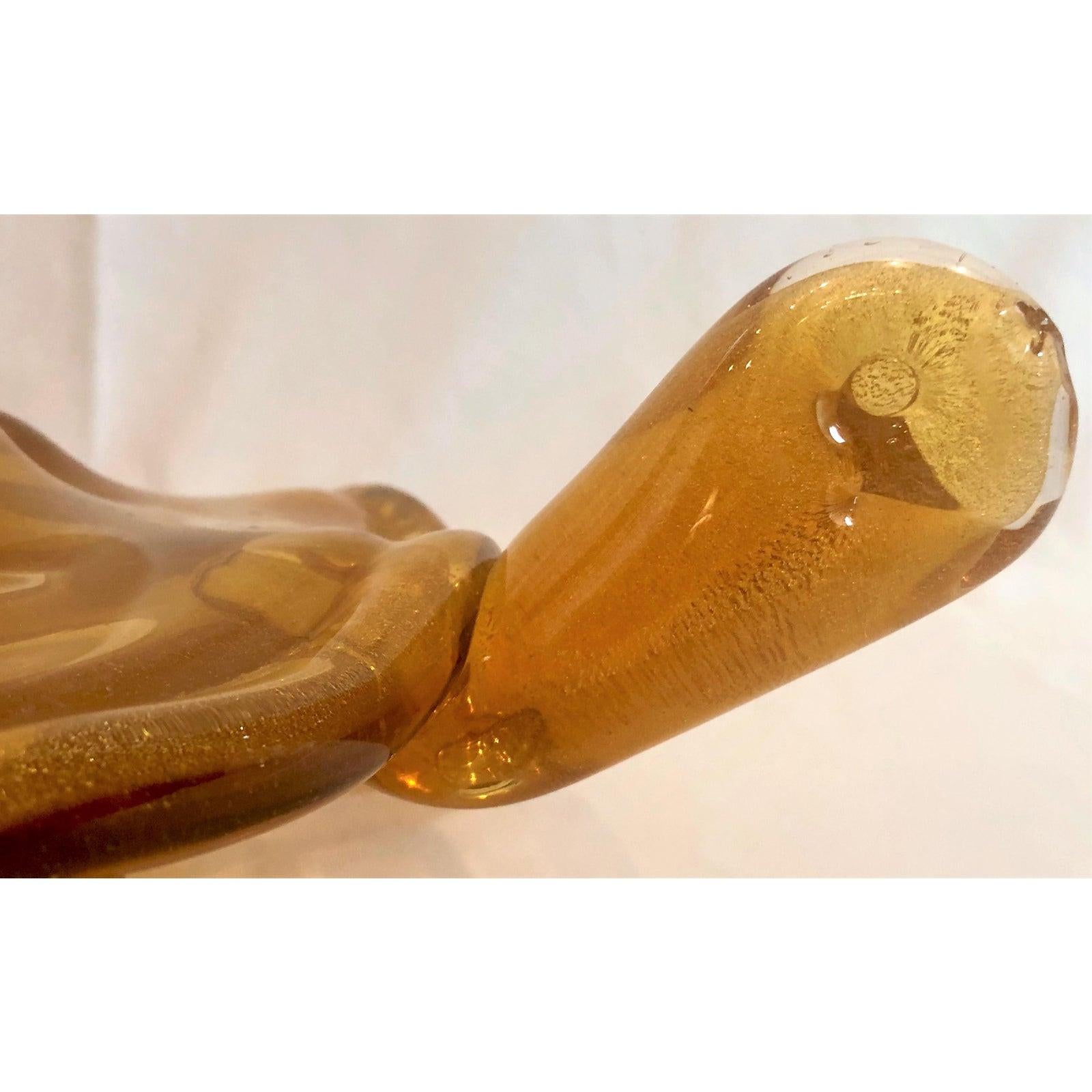 20th Century Estate Italian Murano Glass Turtle For Sale