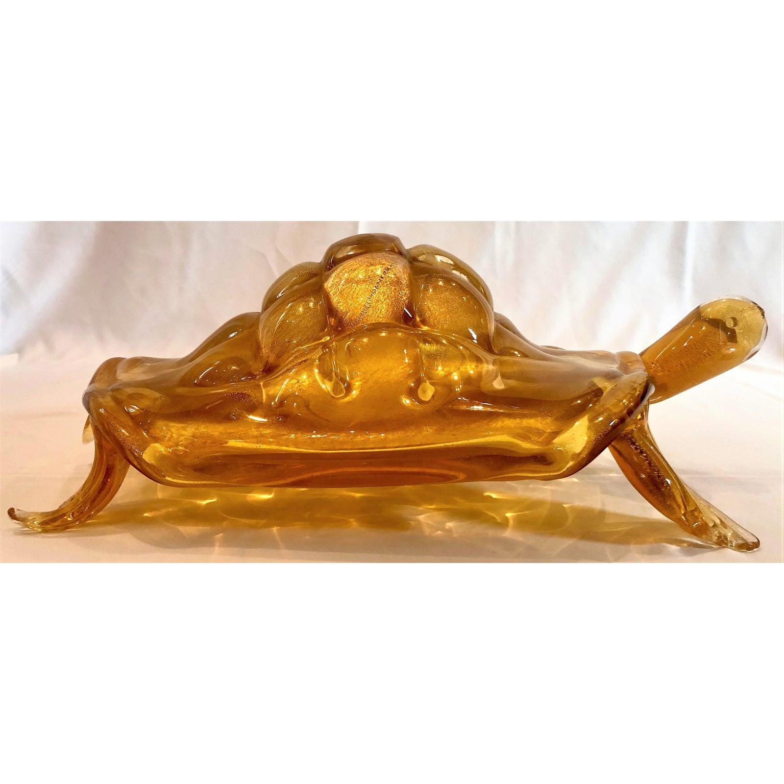 Estate Italian Murano Glass Turtle For Sale 2