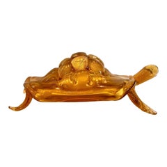 Estate Italian Murano Glass Turtle