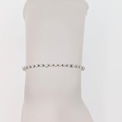 Estate Jafa White Diamond Bracelet in 14K White Gold
