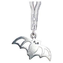 Estate James Avery Sterling Silver Flying Bat Charm Pendant 925 Halloween