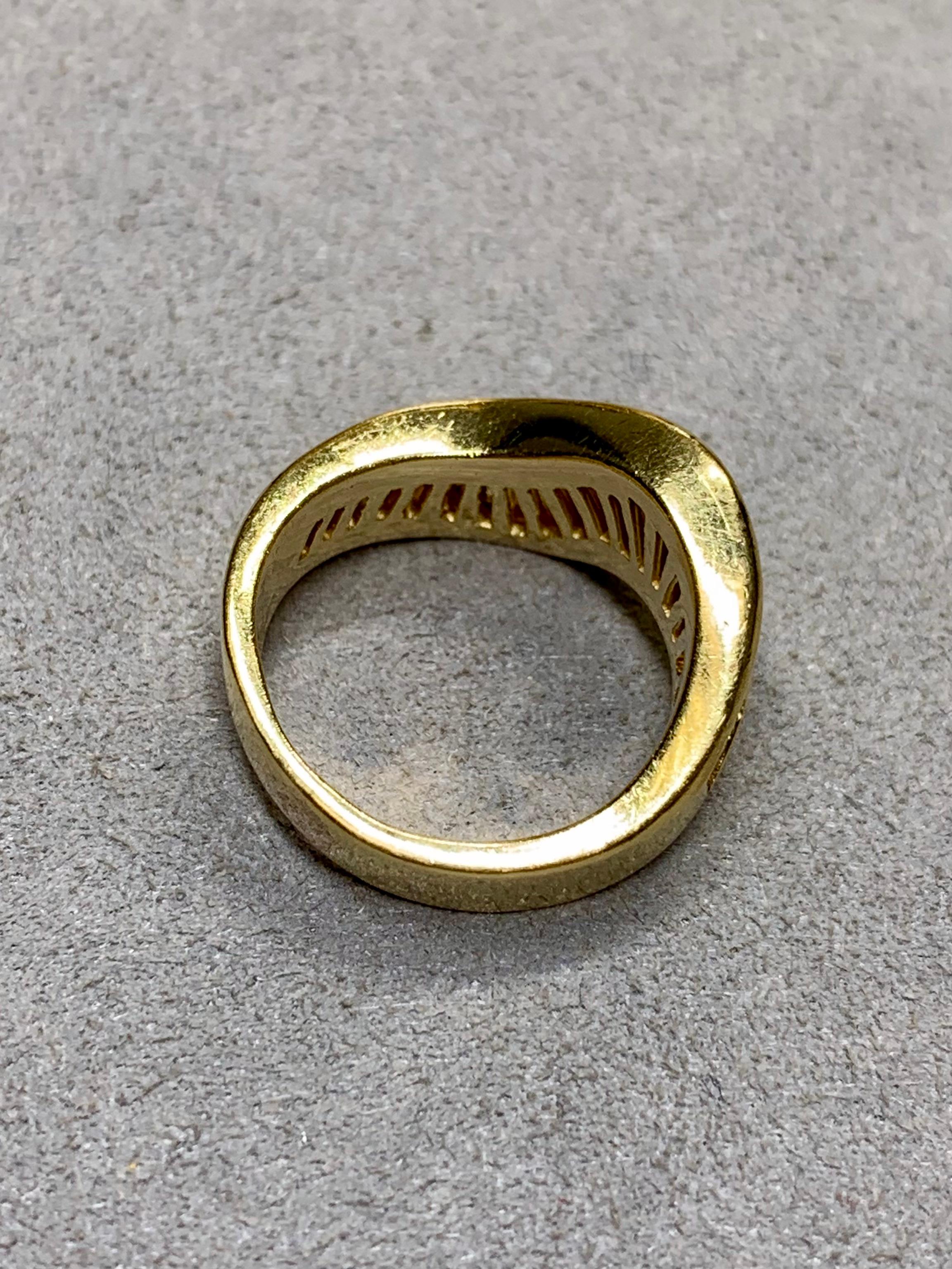 Contemporary Estate JB Star Large Baguette Diamond Wave Cocktail Band Ring 2.70ctw Sz 5.5 For Sale
