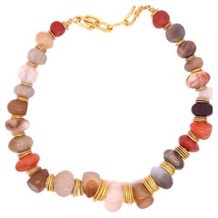 Estate Jean Mahie Ancient Carnelian Sassanid Necklace