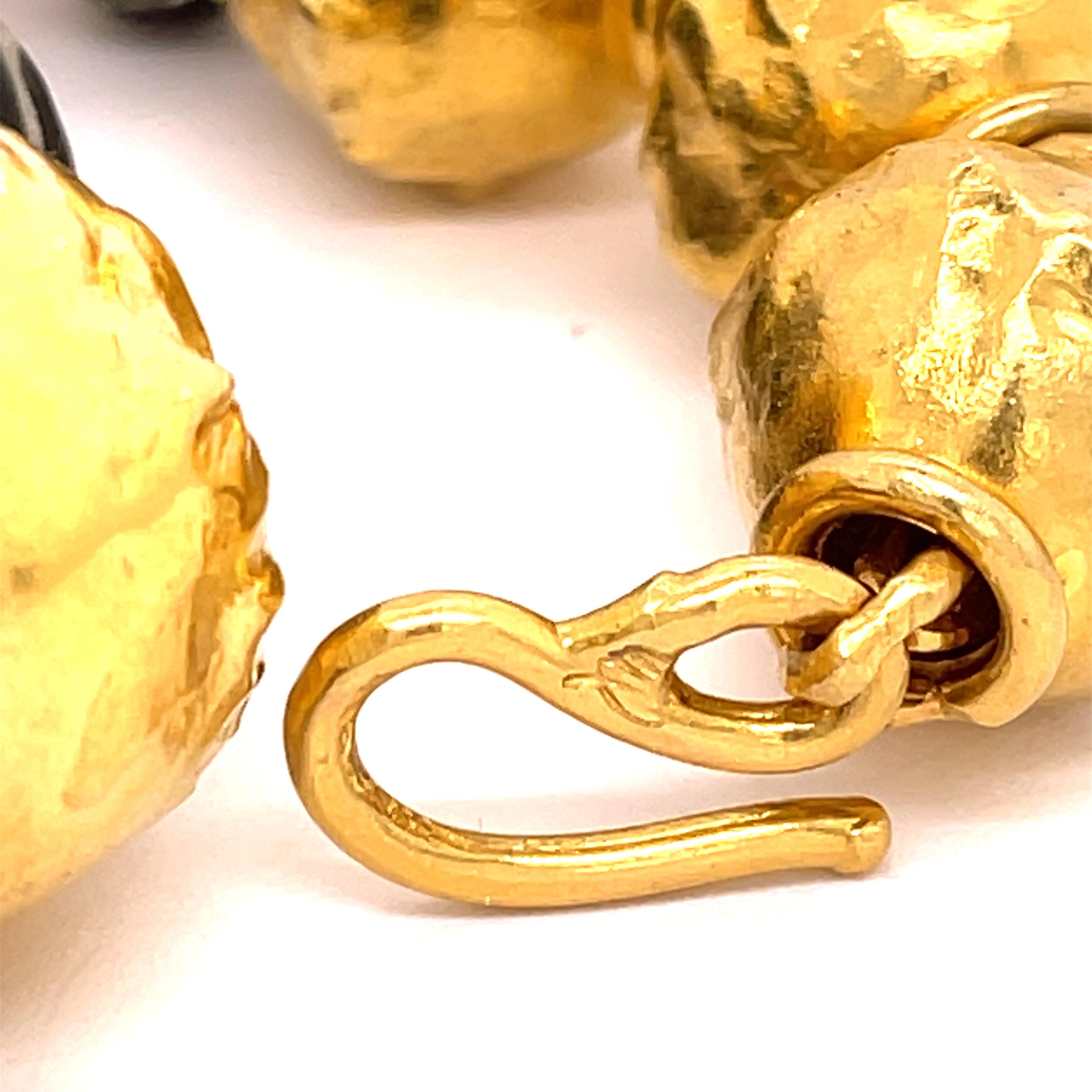 Collier de perles en or jaune Jean Mahie 