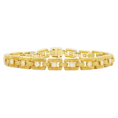 White Diamond Link Bracelets