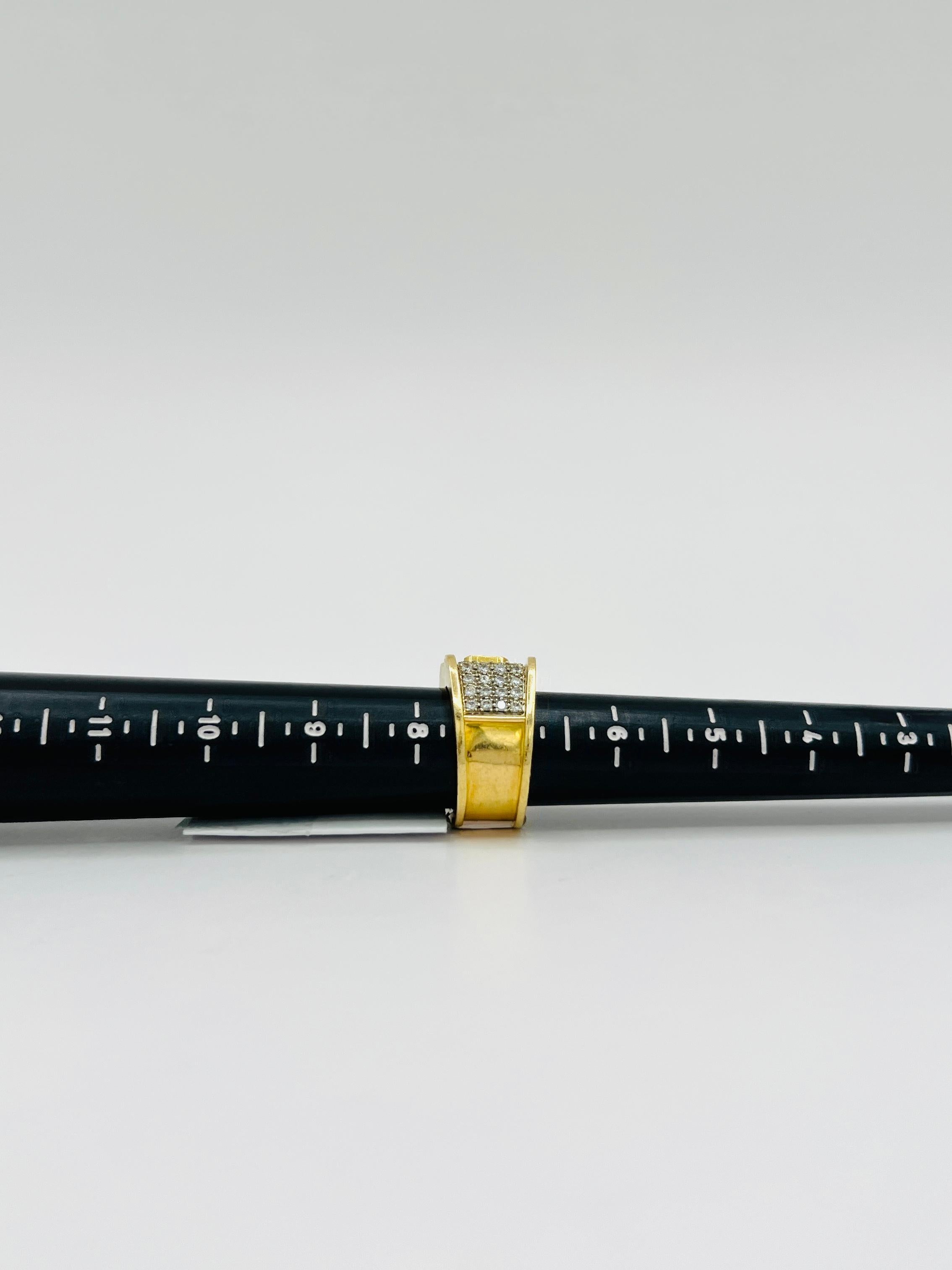 Nachlass Karl Stittgen Smaragd- und weißer Diamantring aus 18 Karat Gelbgold 3