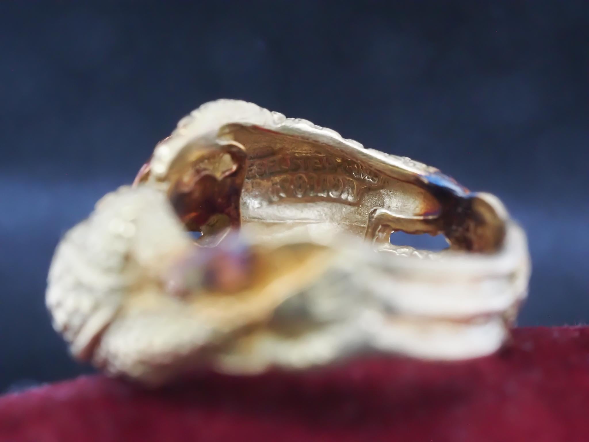 Estate Kieselstein-Cord Gold Double Frog 18K Yellow Gold Ring For Sale 2