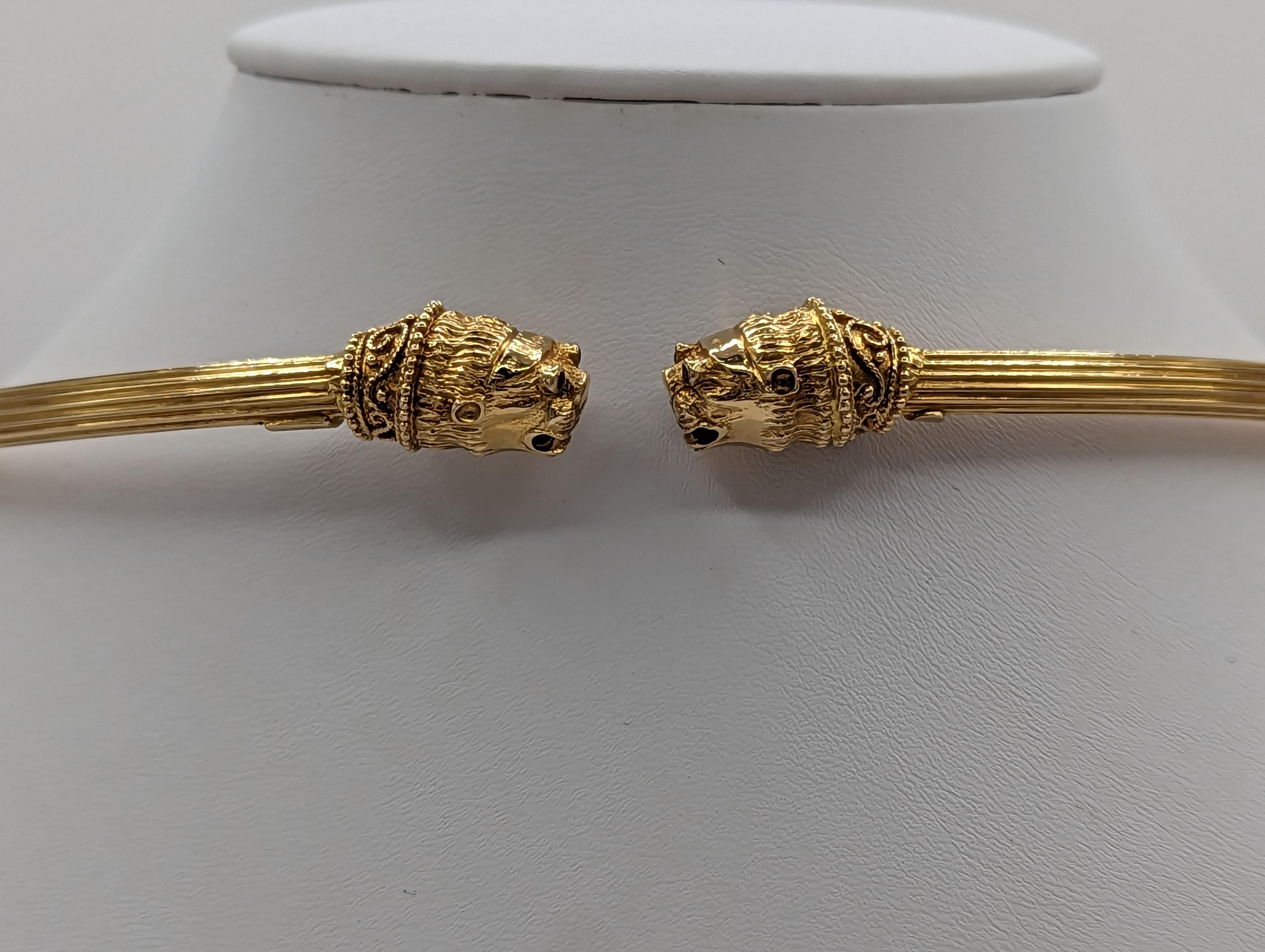 Nachlass Lalaounis Choker-Halskette aus 18 Karat Gelbgold für Damen oder Herren im Angebot