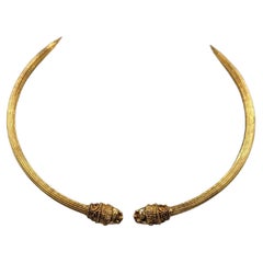Estate Lalaounis Choker Necklace in 18K Yellow Gold