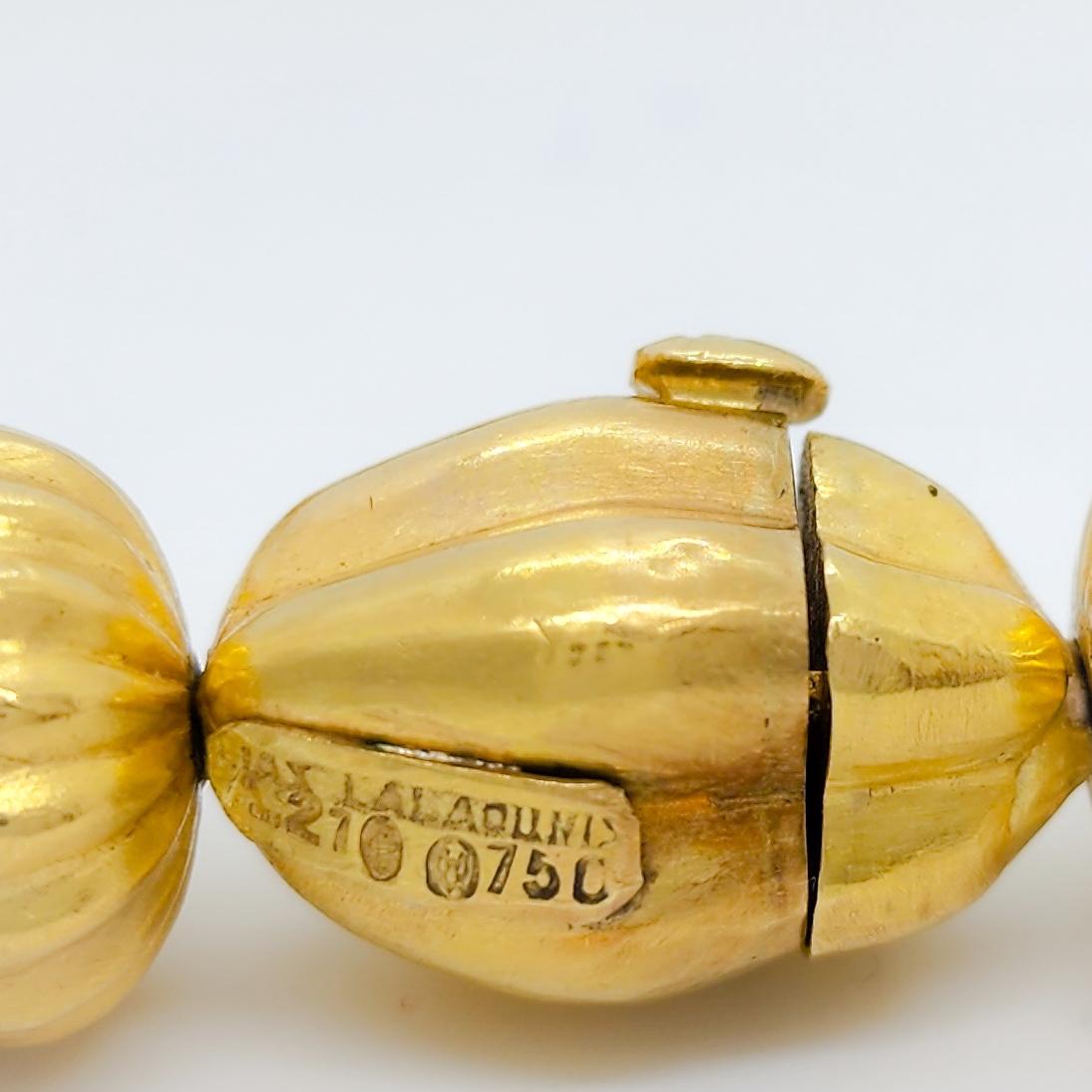 Nachlass Lalaounis Halskette aus 18 Karat Gelbgold 1