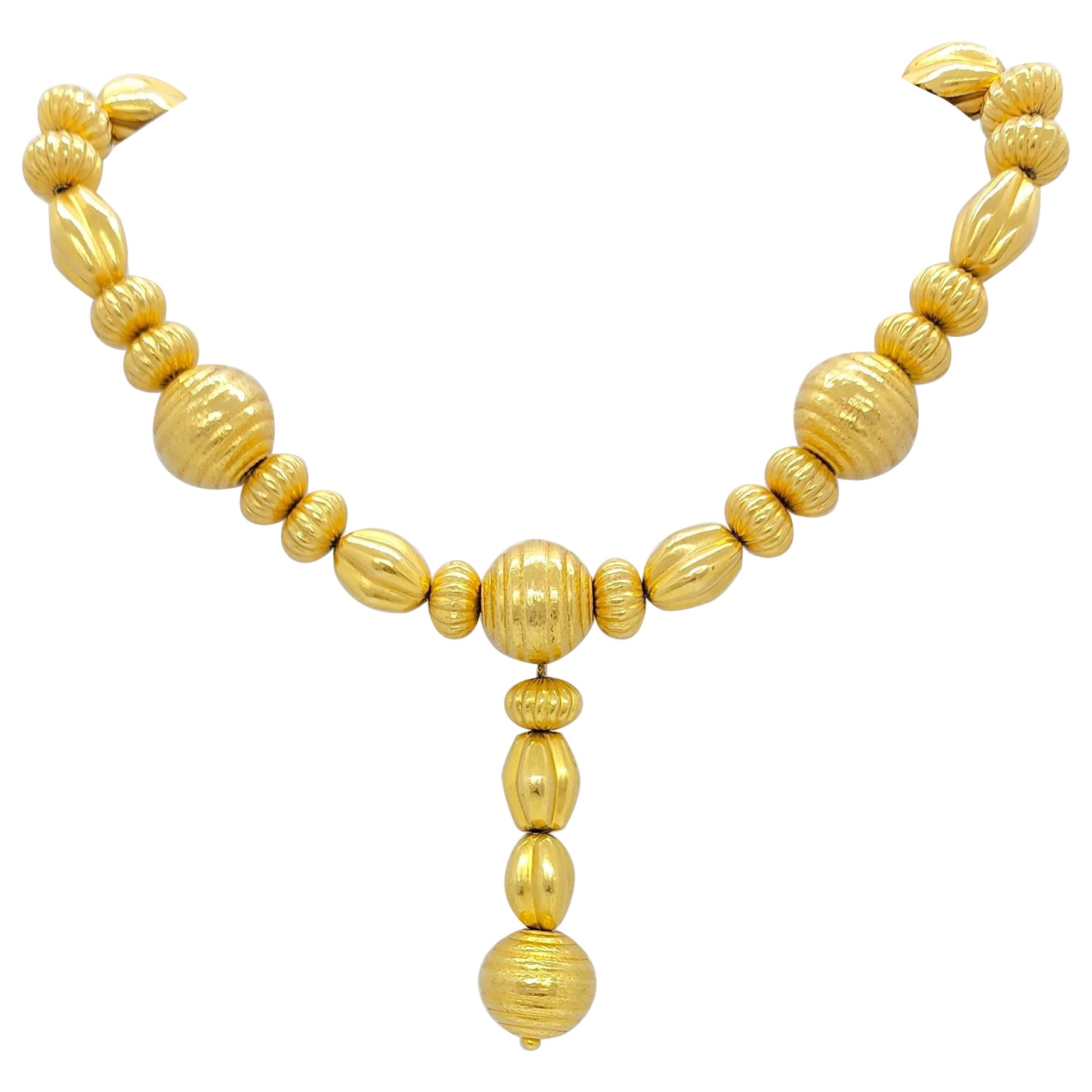 Nachlass Lalaounis Halskette aus 18 Karat Gelbgold