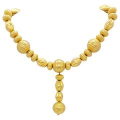 Nachlass Lalaounis Halskette aus 18 Karat Gelbgold