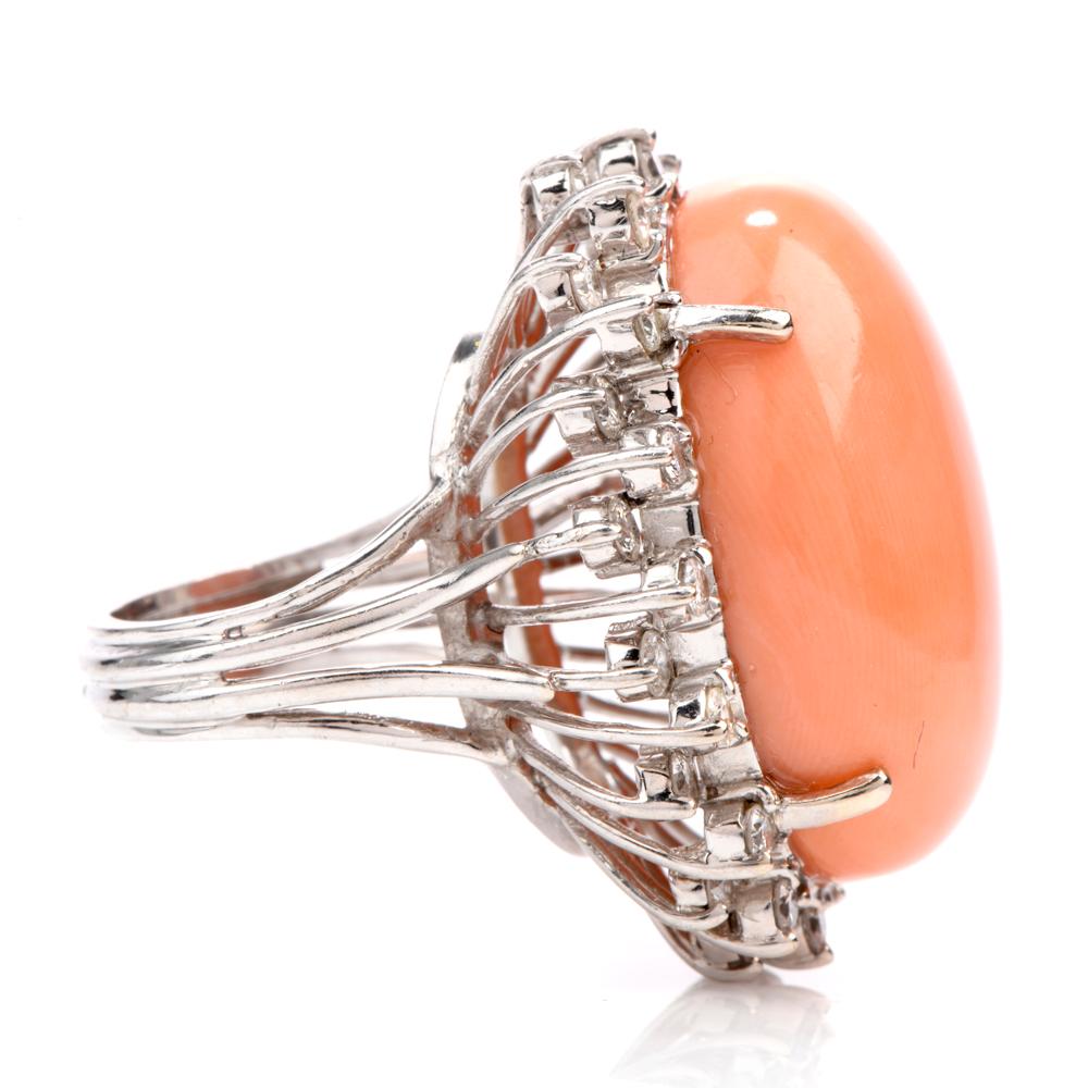 rings with pink coral