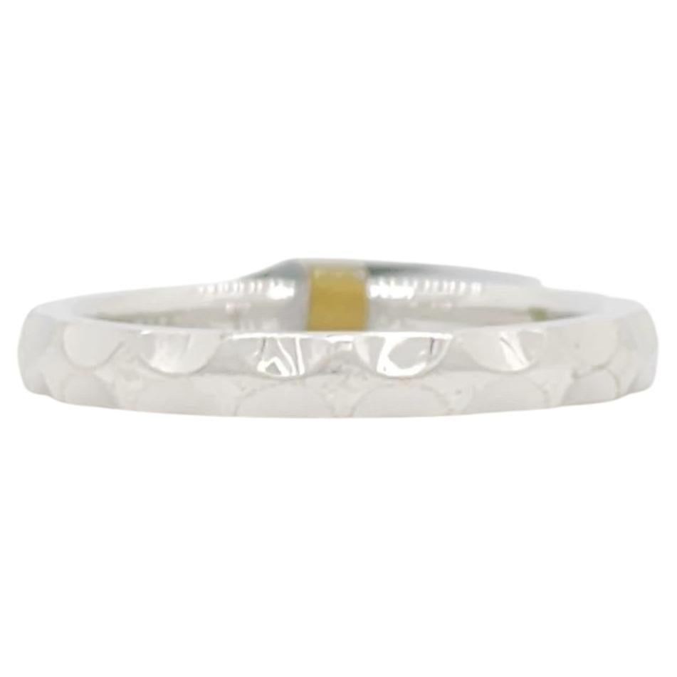 Estate Louis Vuitton Band Ring in 18k White Gold