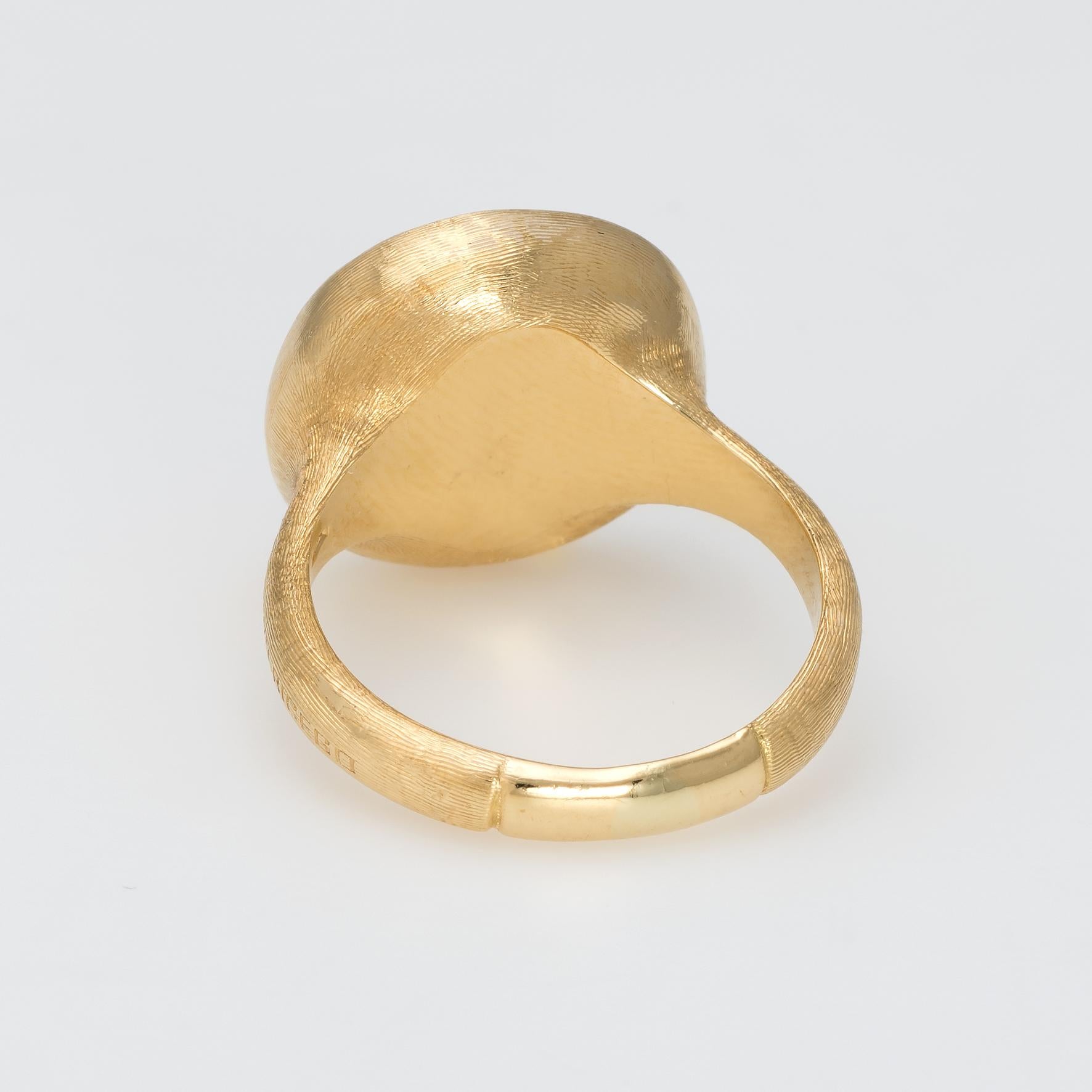Estate Marco Bicego Amethyst Ring Jaipur 18 Karat Yellow Gold Fine Jewelry In Excellent Condition In Torrance, CA