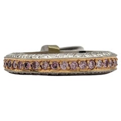 Estate Michael Beaudry Pink Diamond Eternity Ring in 18K Rose Gold