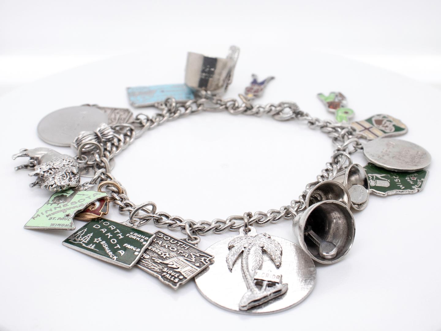 state charm bracelets