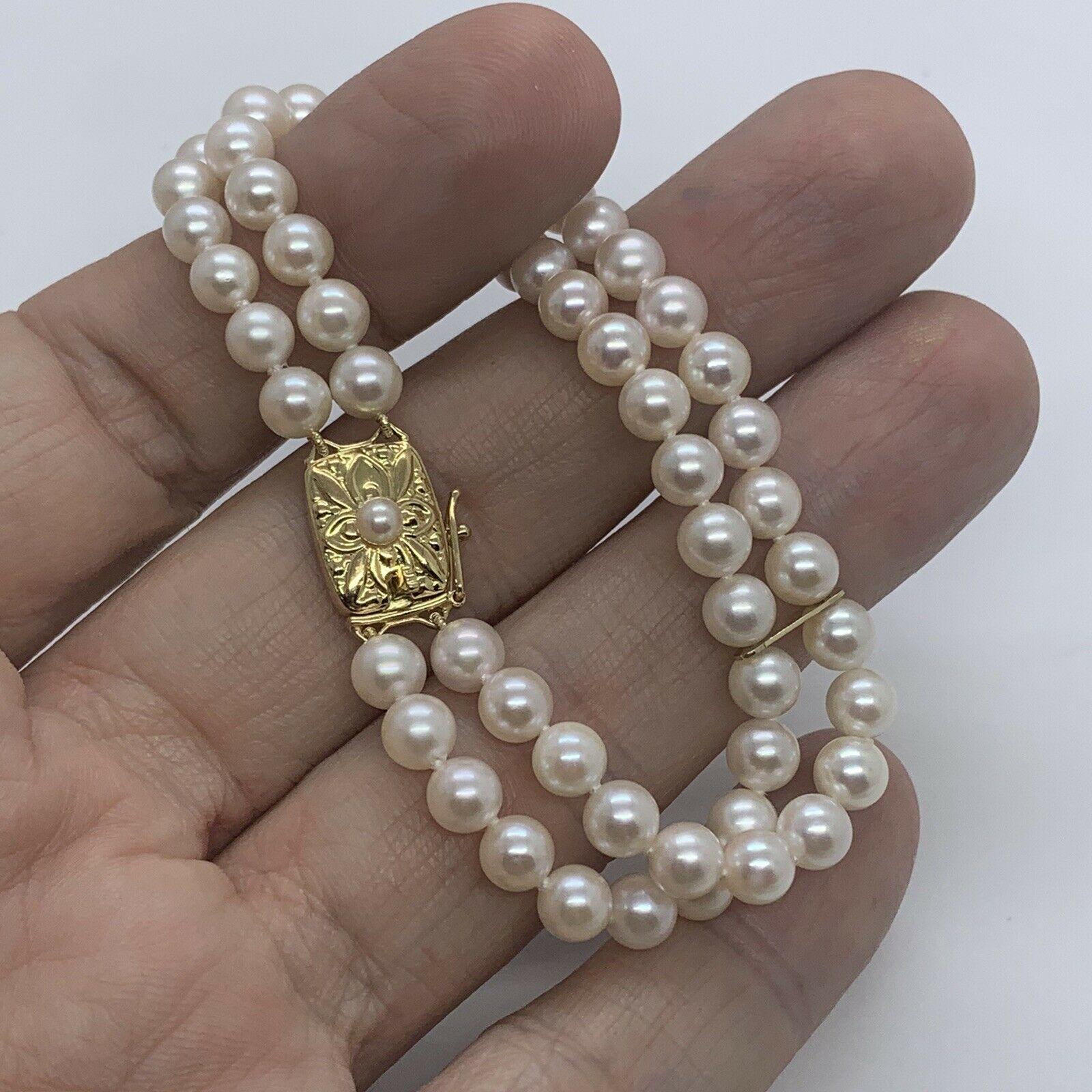 vintage mikimoto pearl bracelet