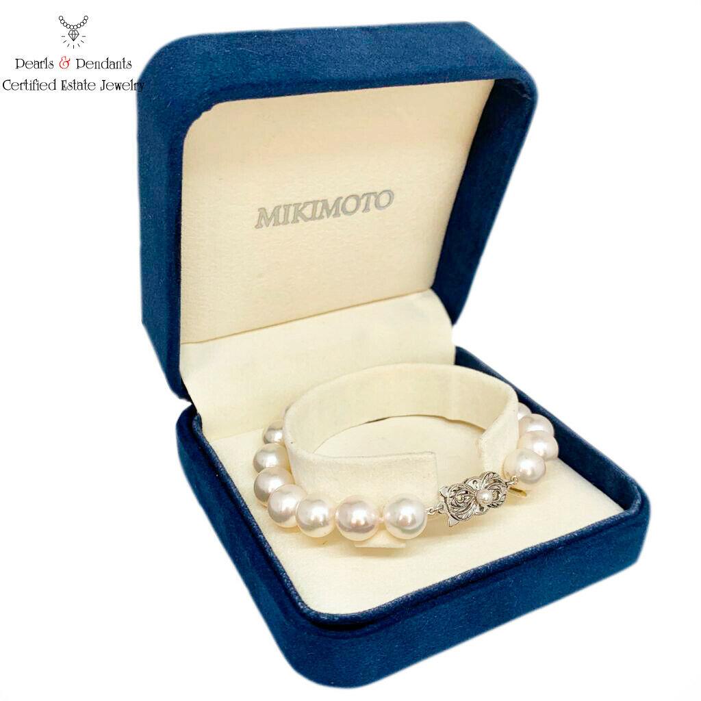 Estate Mikimoto Strand Bracelet 9.5-9 mm 7.5