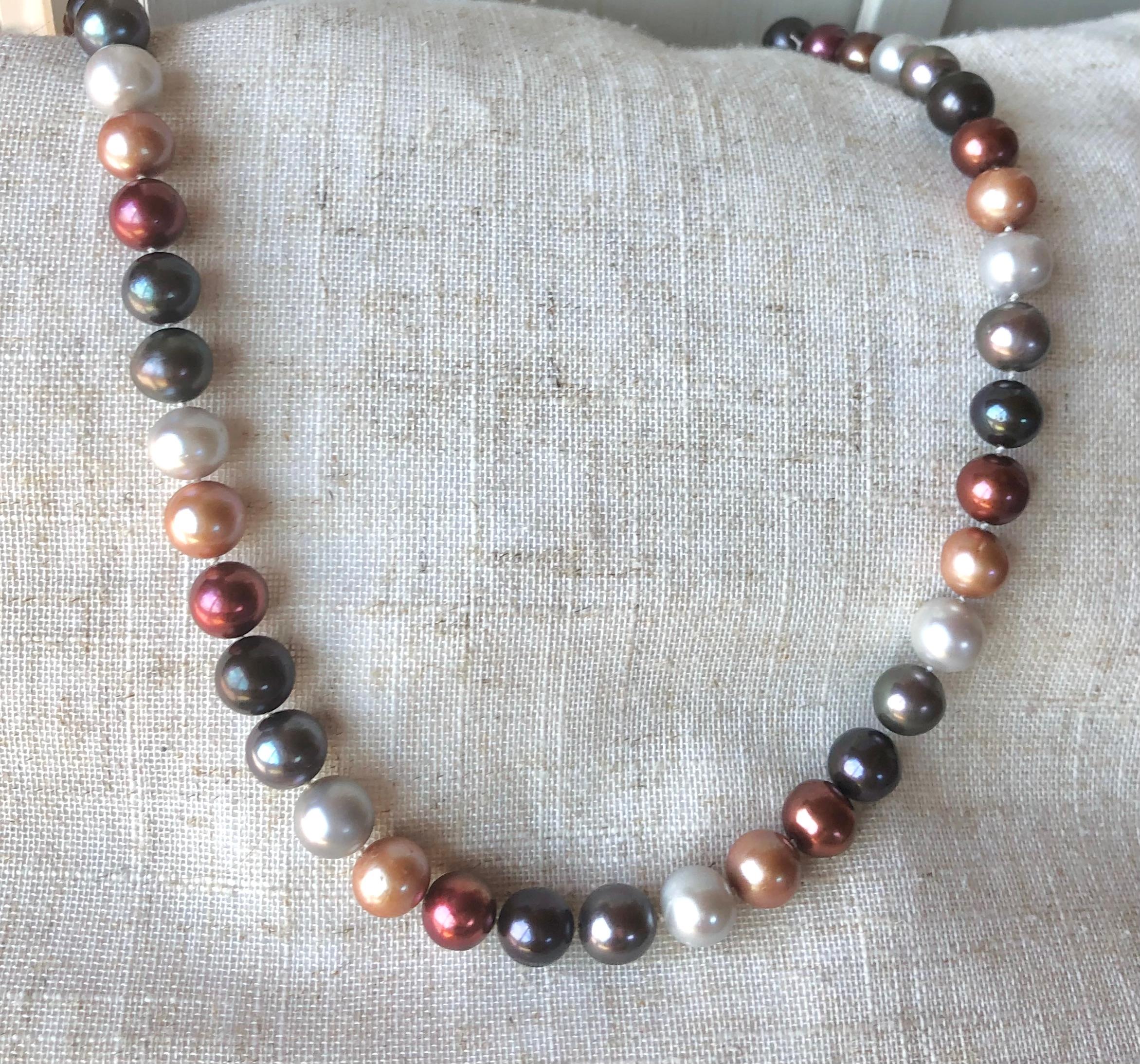 Perlas Cultivadas Multicolor Oro 14K Cuenta en venta