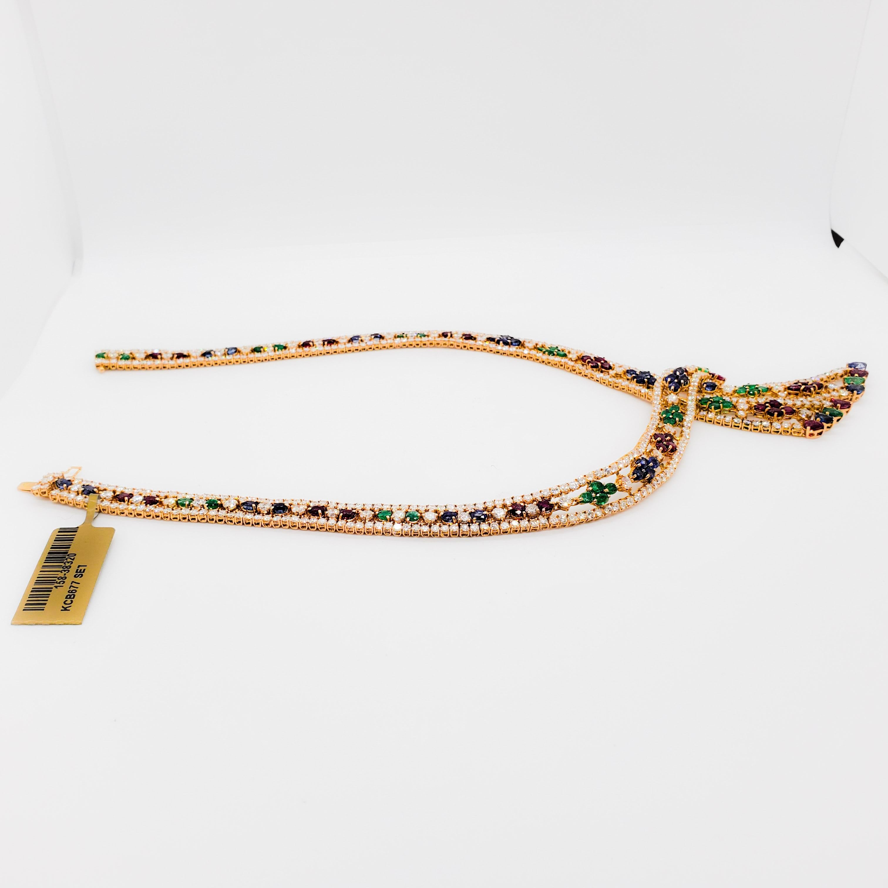 Estate Neiman Marcus Necklace, Earrings, Bracelet, and Ring Set in 18 Karat 7