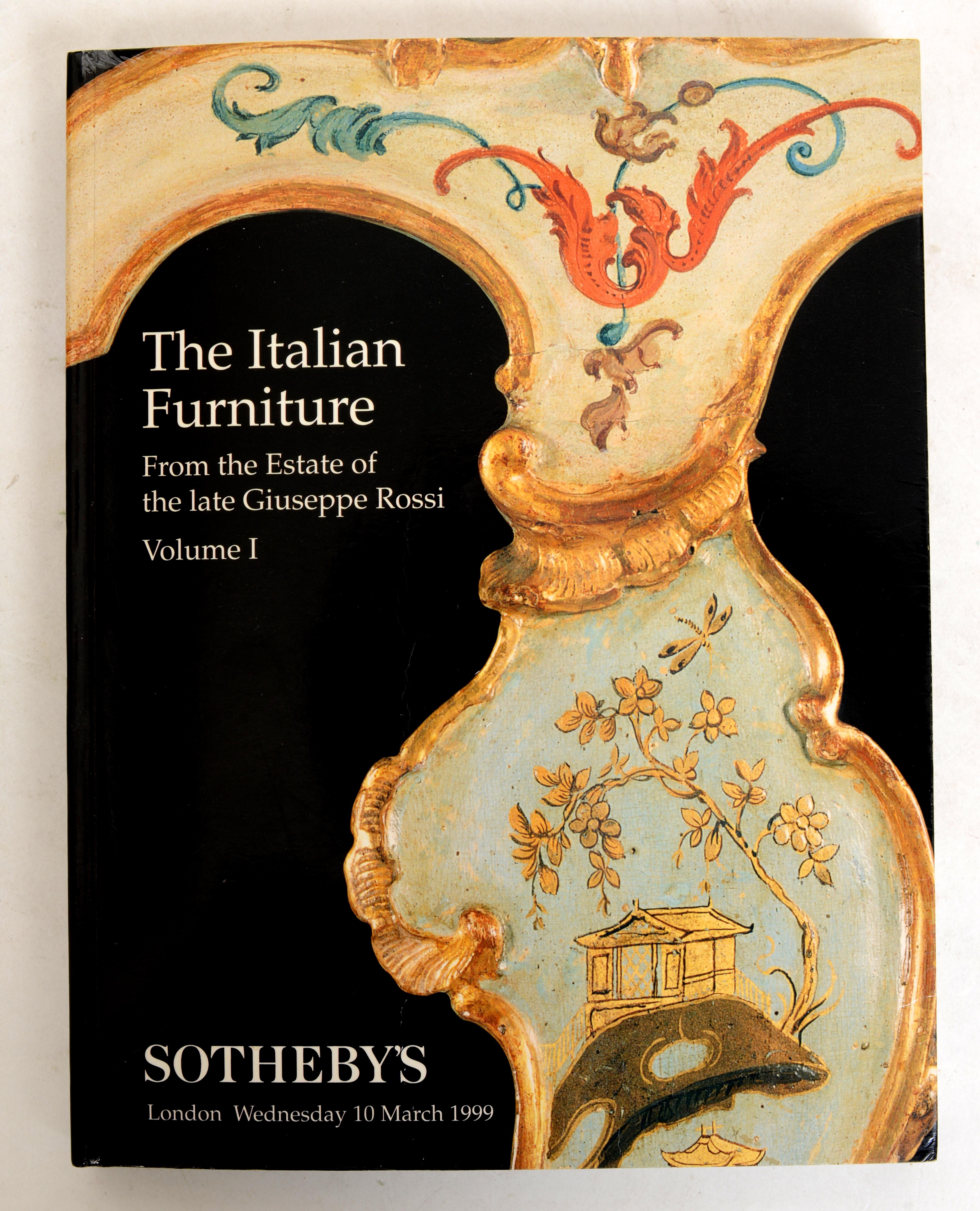 Fin du 20e siècle Estate of an Italian Connoisseur, la collection Late Giuseppe Rossi, ensemble 4 Vol en vente