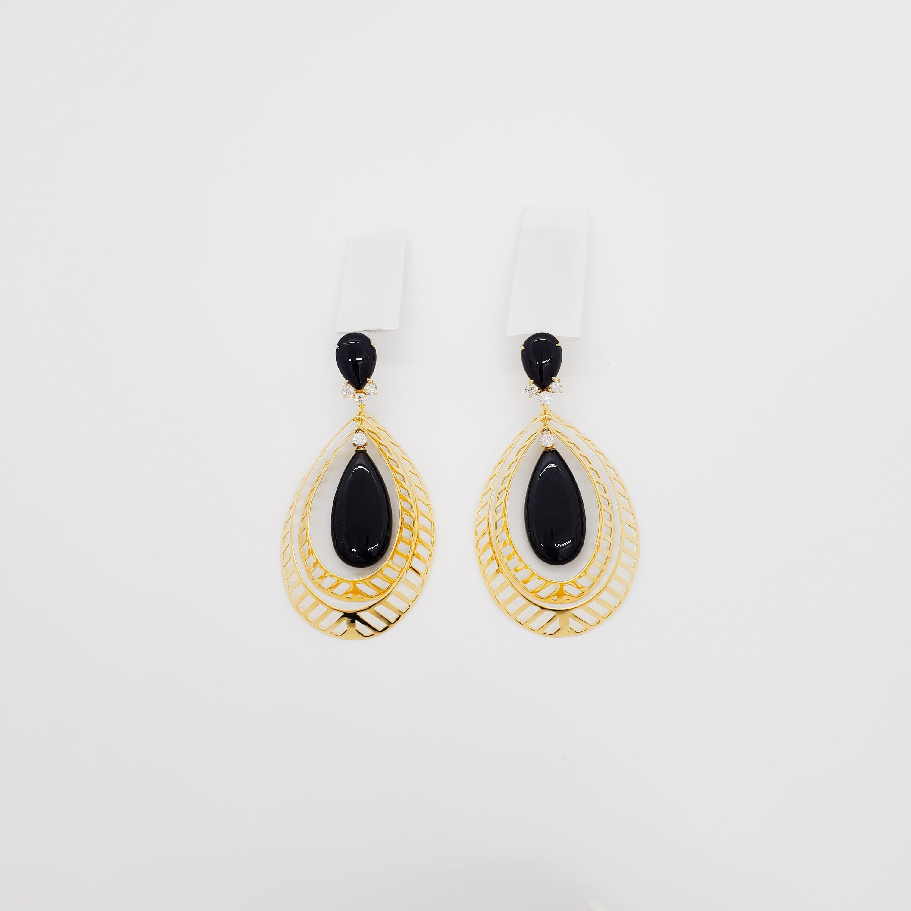 long yellow earrings