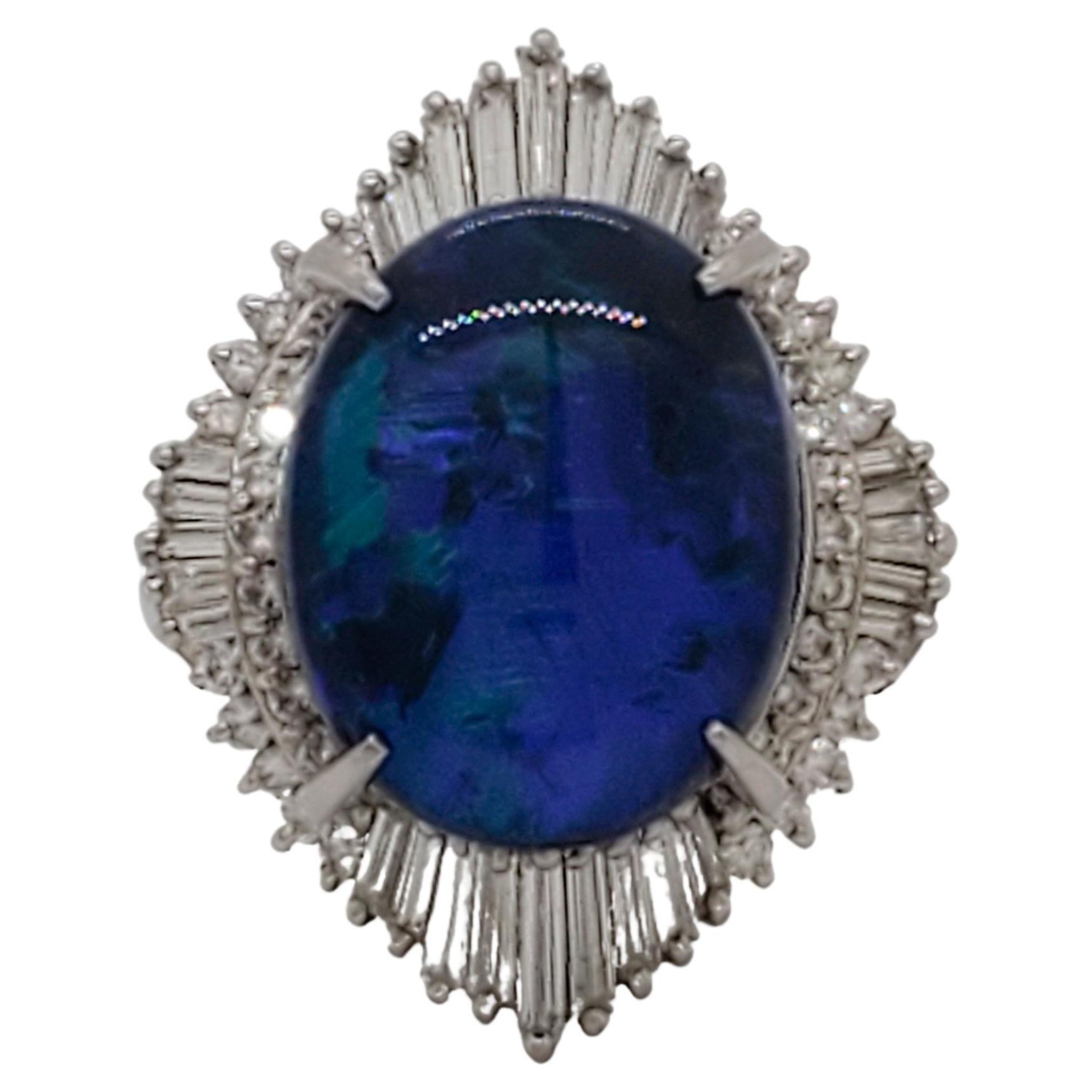 Opal Diamond Fire and Ice Ring at 1stDibs fire and ice opal ring