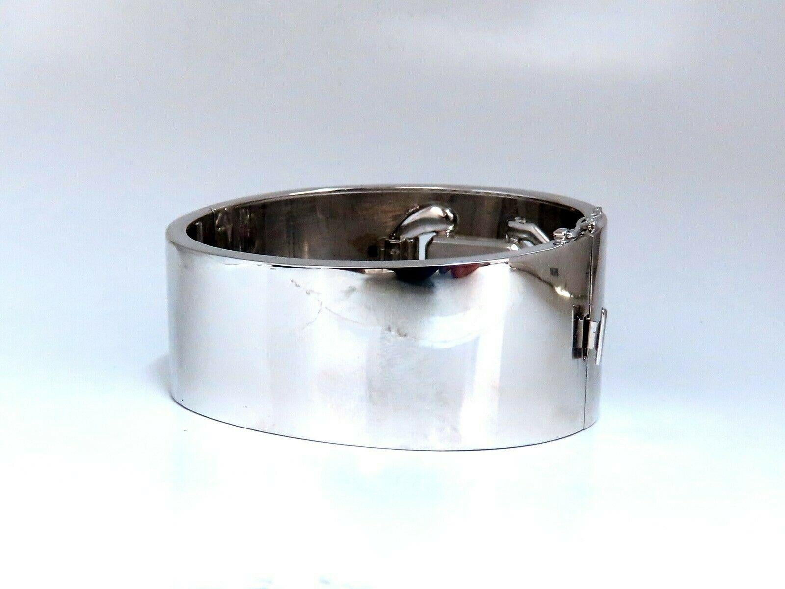 Women's or Men's Estate Paul DitiSheim Natural Ruby Diamonds Bangle Watch Bracelet 14 Karat