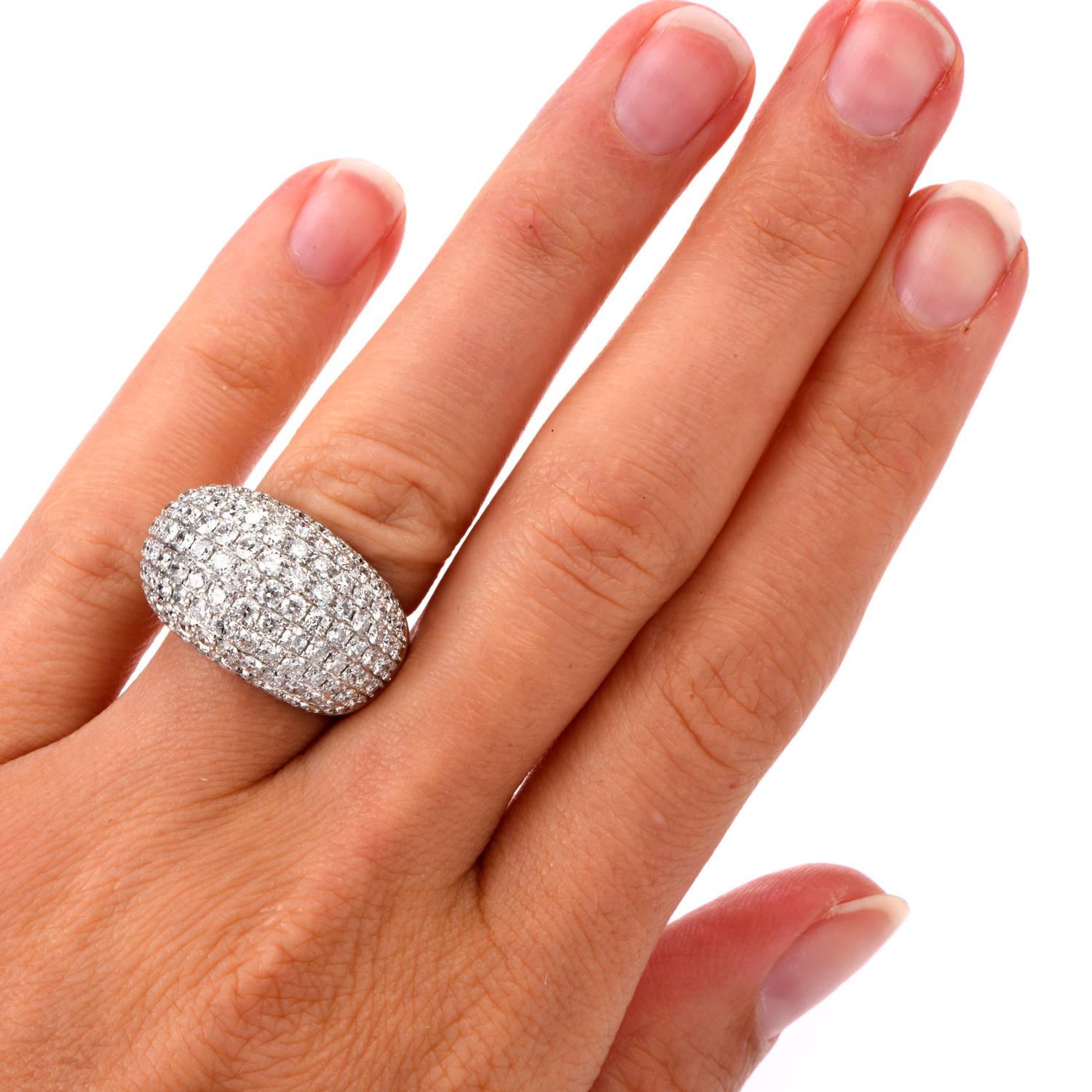 diamond pave dome ring