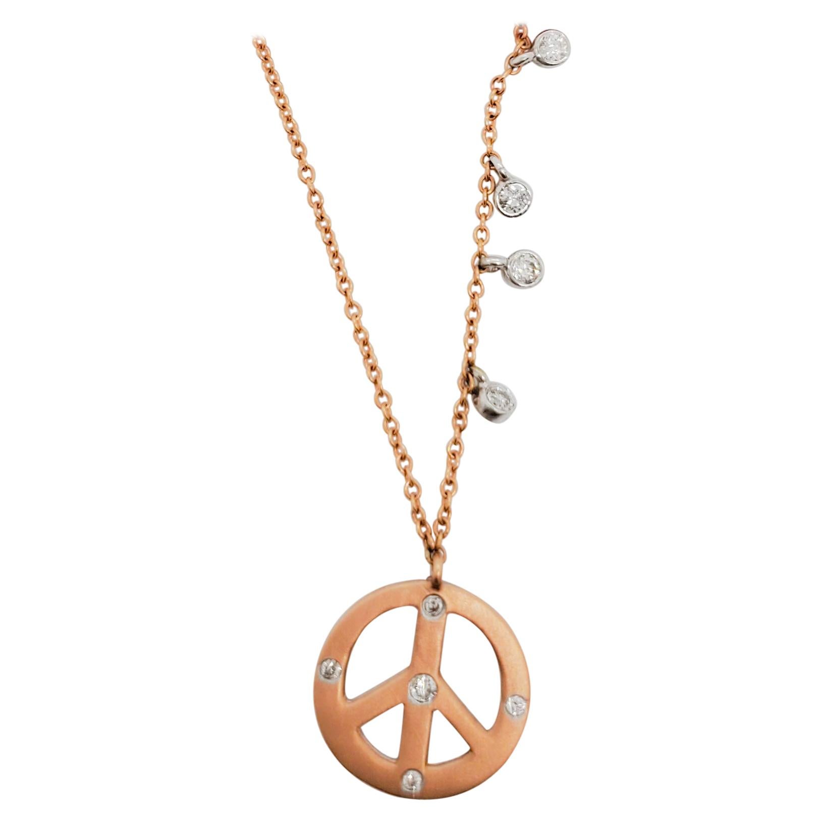 Peace Sign Necklace - 8 For Sale on 1stDibs | vintage peace sign ...
