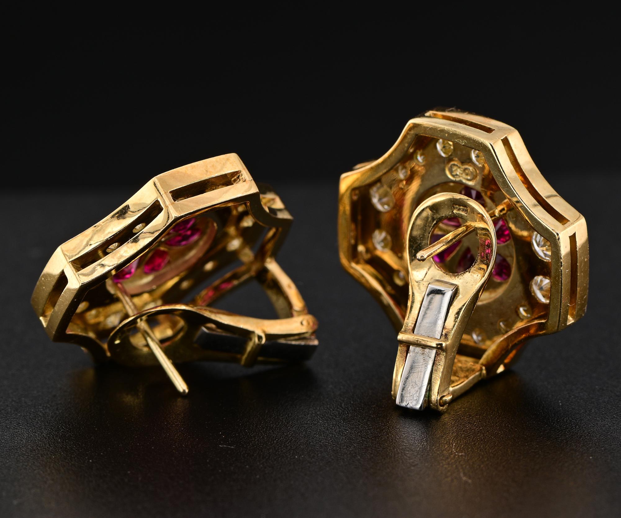 Collier Sautoir en Perles du Domaine Boucles d'oreilles Rubis Diamant Combinaison en vente 5