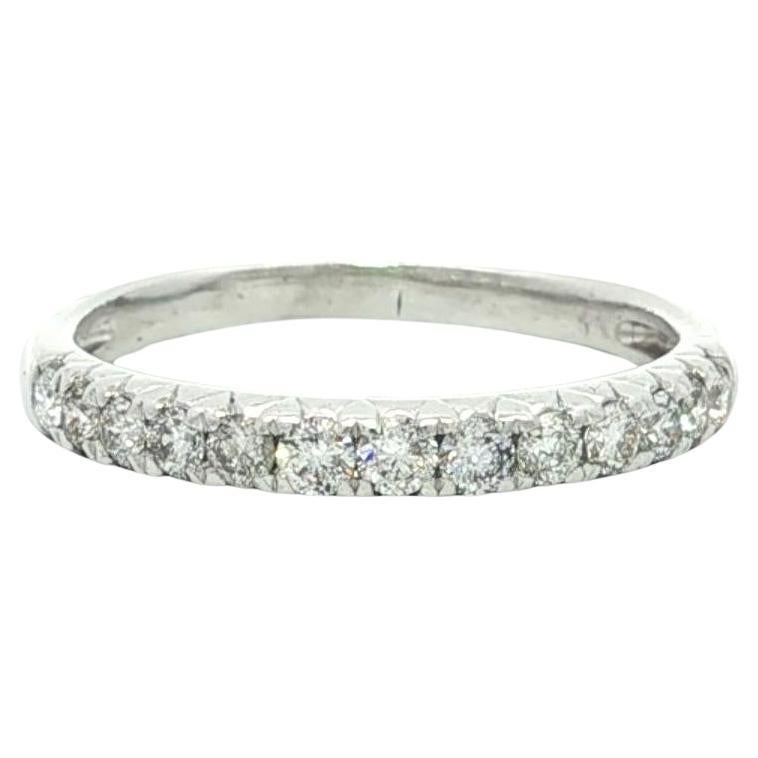Estate Platin 0,30ctw Diamant stapelbar Classic Wedding Band Ring
