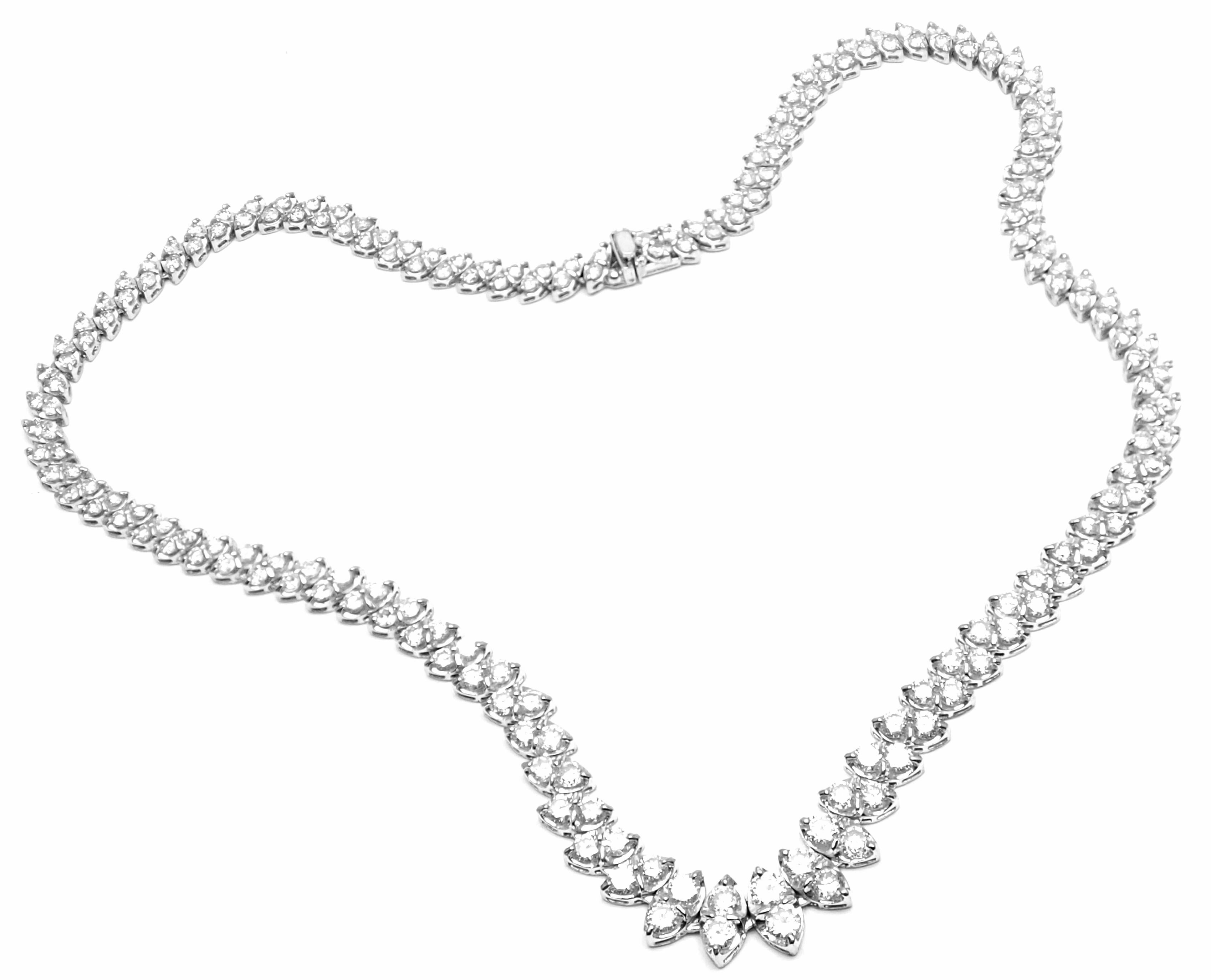 Estate Platinum 14 Carat Diamond Necklace 2