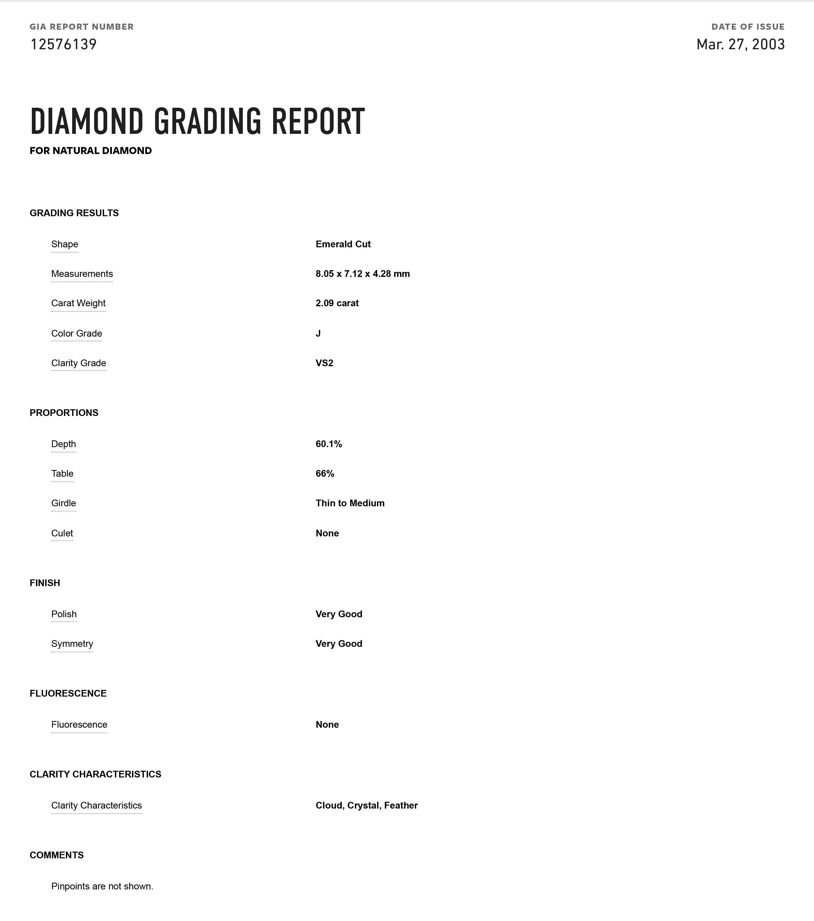 Estate Platinum and 18K Gold Emerald Cut Diamond Diamond Engagement Ring - GIA en venta 5