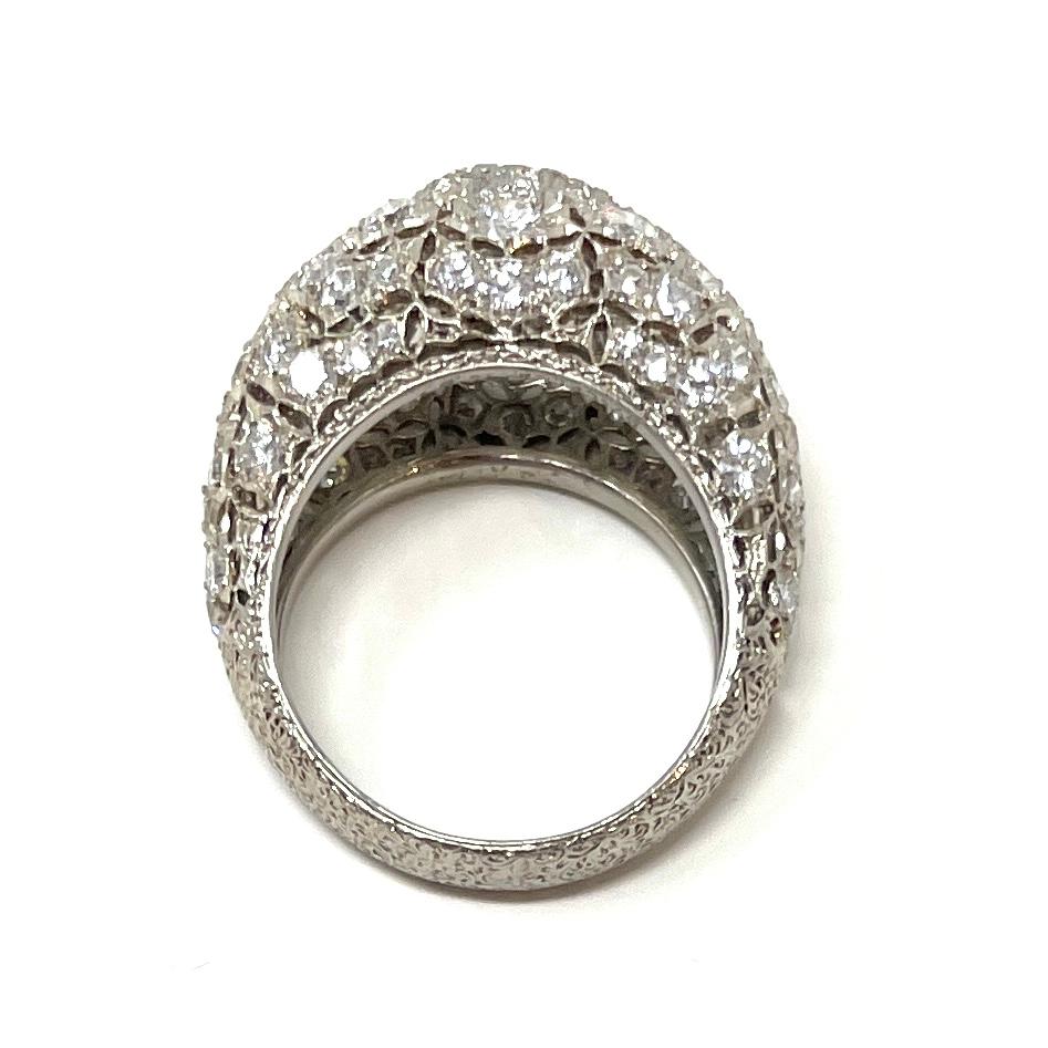 da uomo o donna Anello Estate in platino e diamanti di Buccellati in vendita