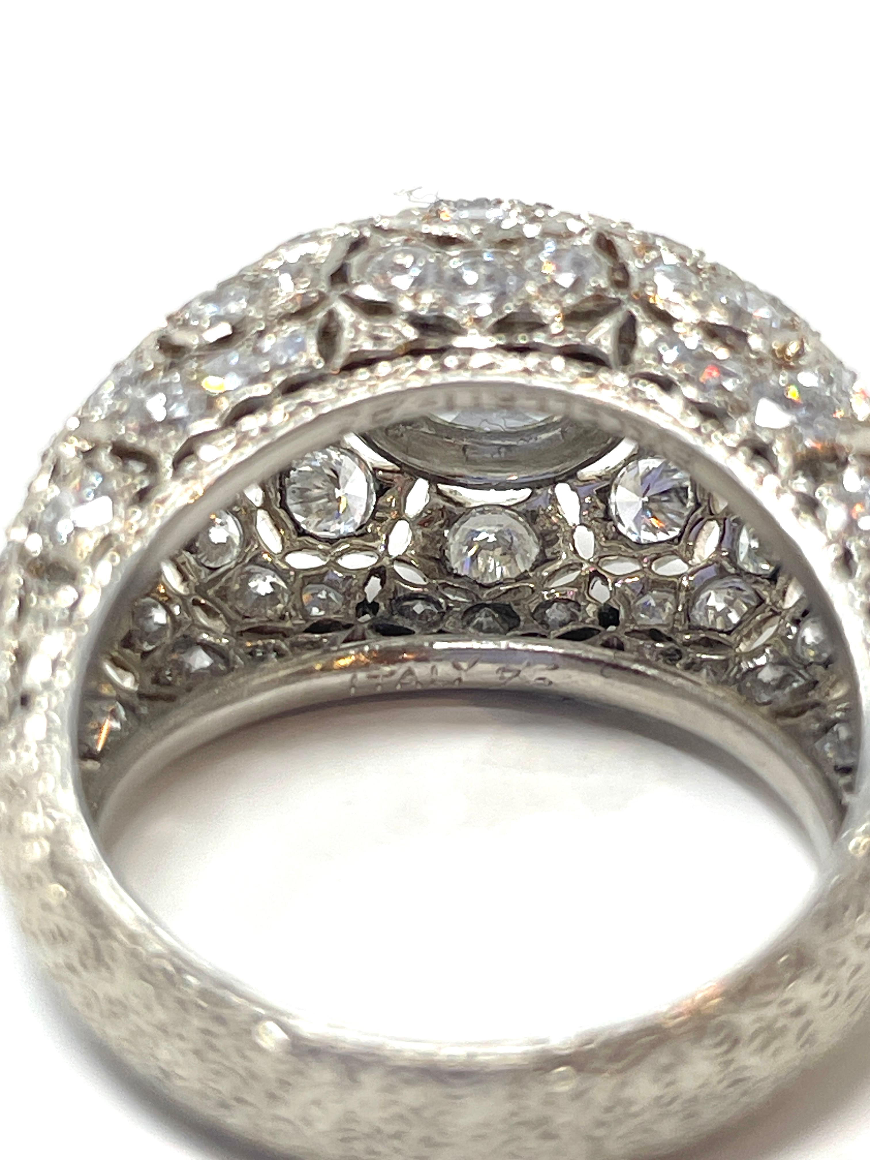 Anello Estate in platino e diamanti di Buccellati in vendita 1