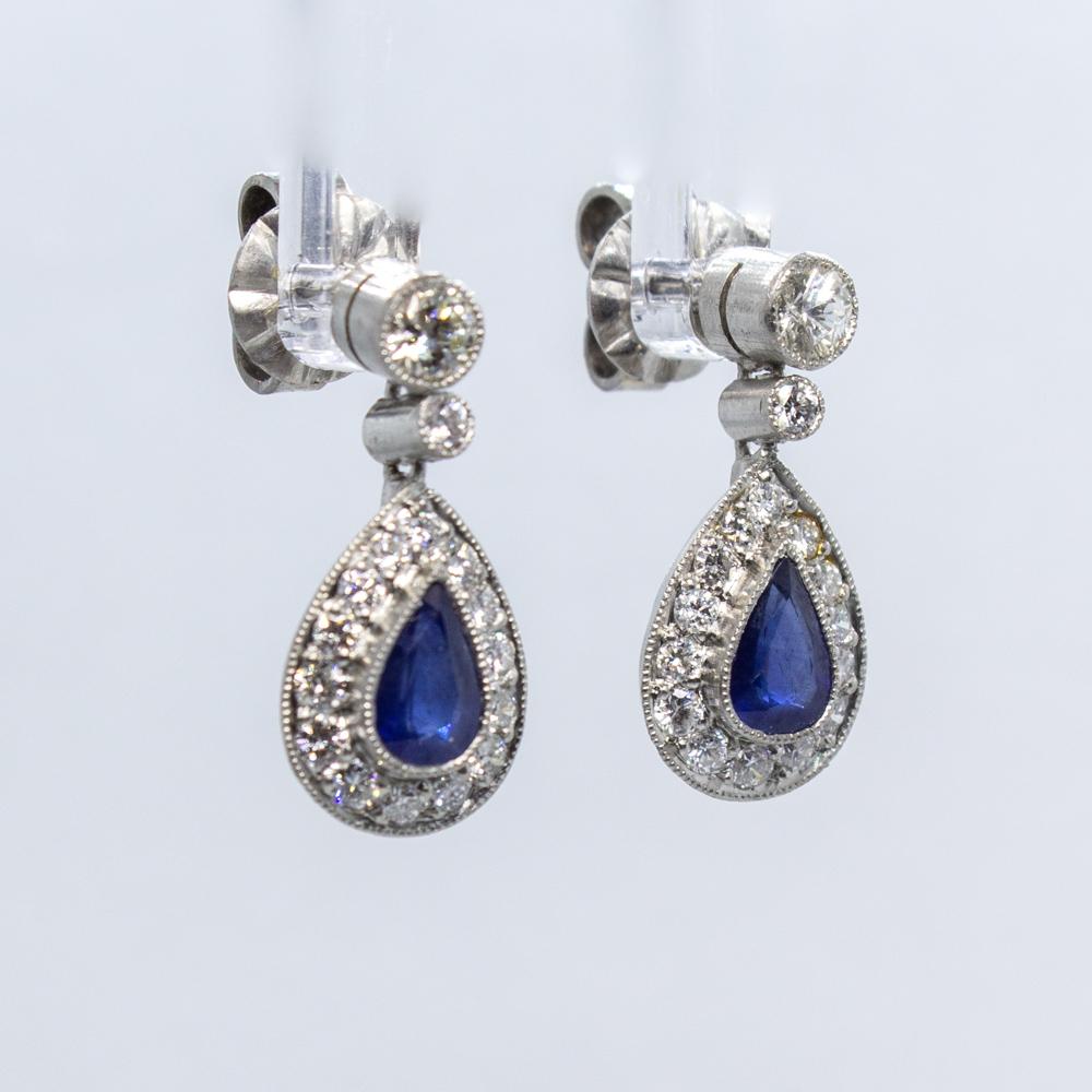 estate sapphire earrings