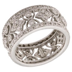 Bracelet éternel en platine et diamant