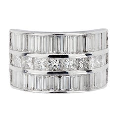 Estate Platinum Diamond Statement Ring