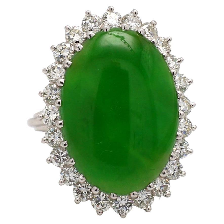 11.72ct Jadeite Jade Ring - GIA Certified For Sale