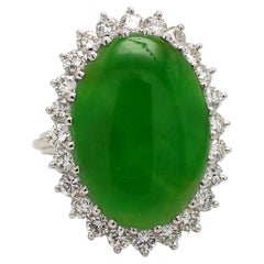 11.72ct Jadeite Jade Ring - GIA Certified