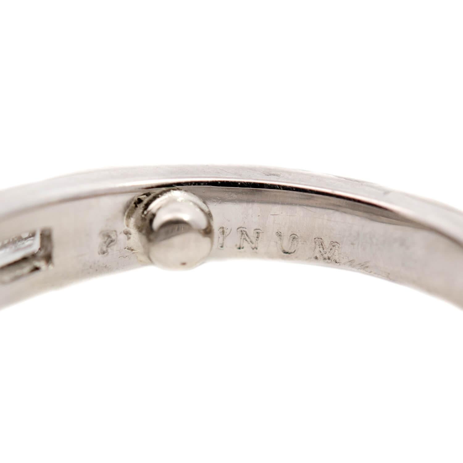 Anillo de compromiso de diamantes GIA en platino 3ct en Bueno estado para la venta en Narberth, PA