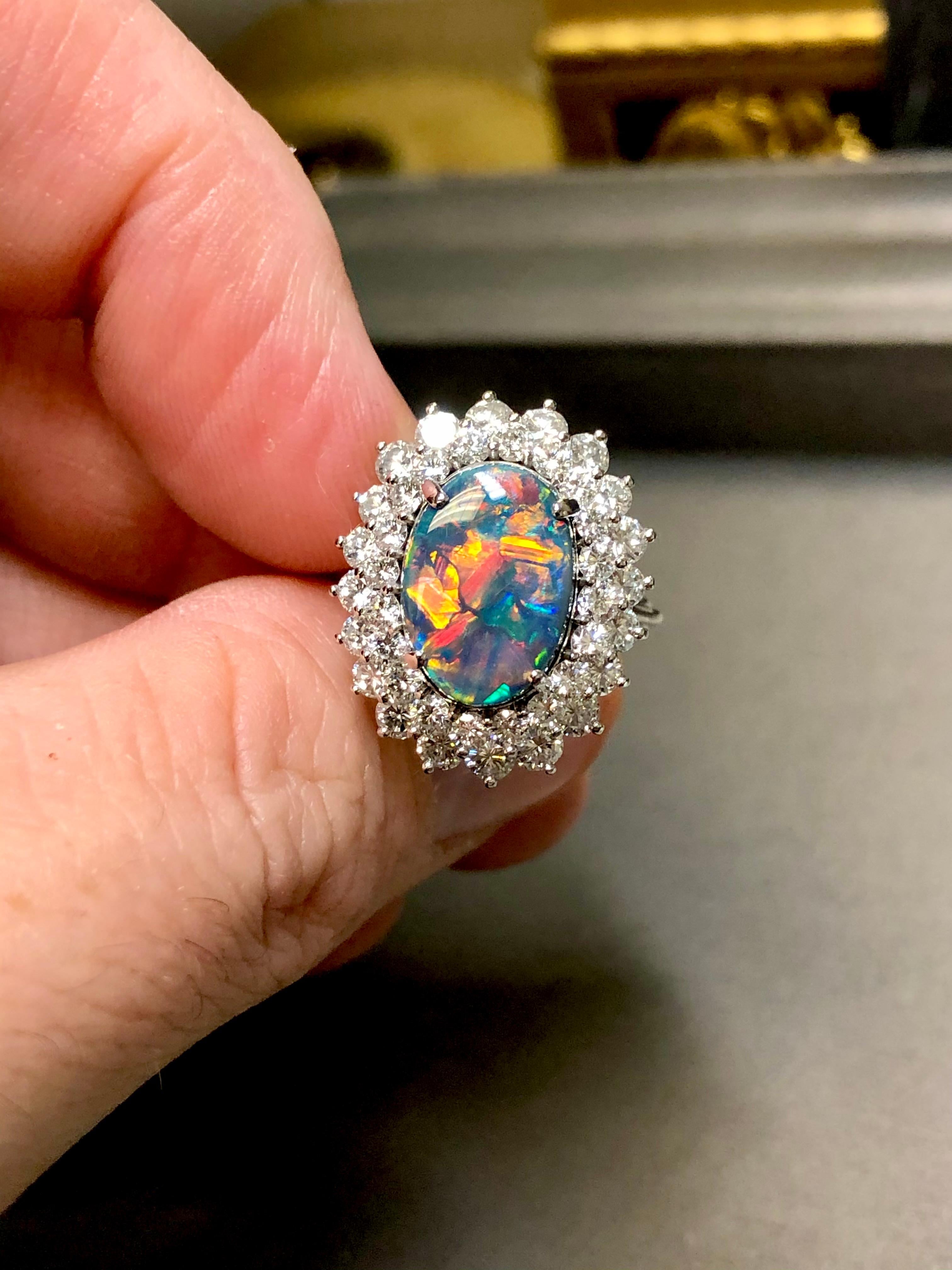 harlequin opal ring
