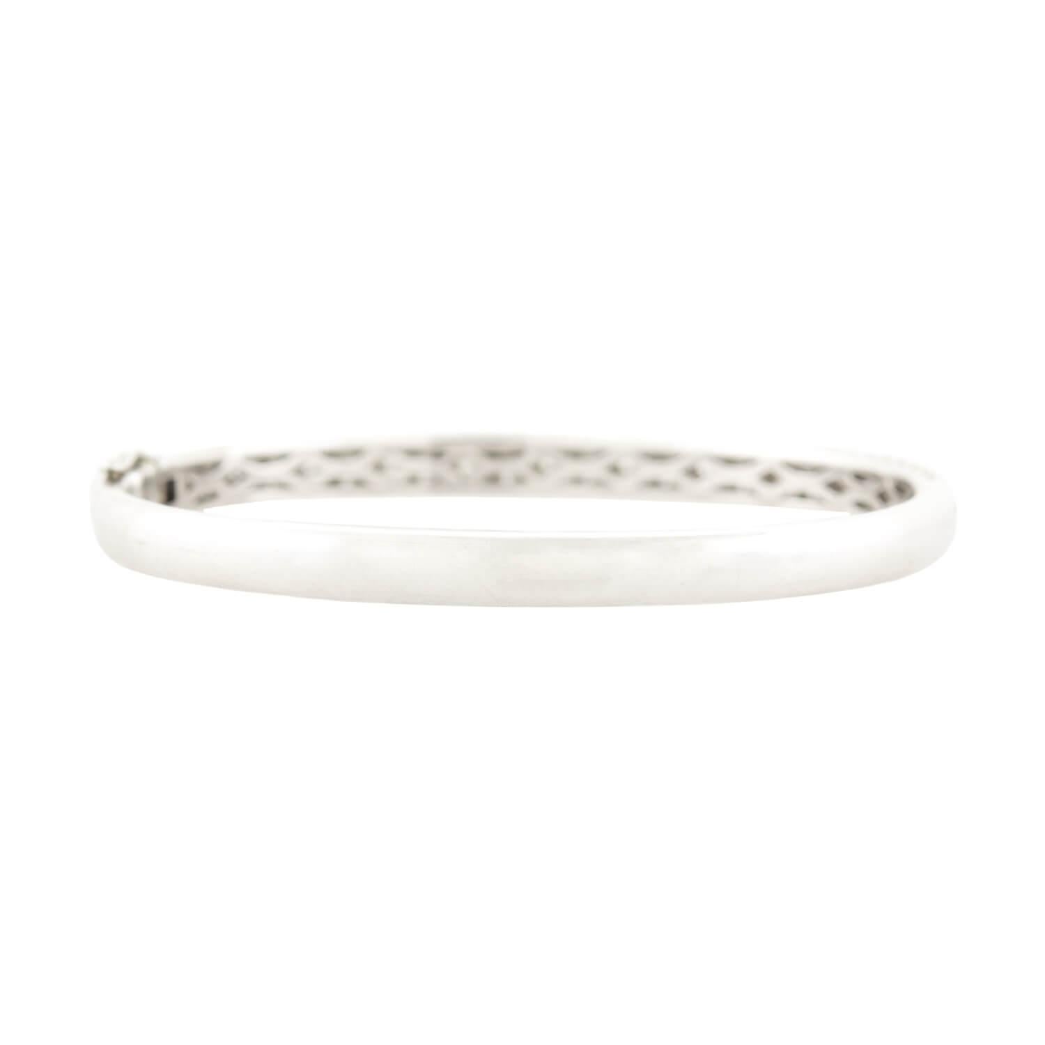 Brazalete de platino con diamantes engastados en Bueno estado para la venta en Narberth, PA